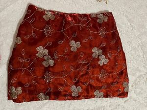 chatpate Embroidered Desi Miniskirt