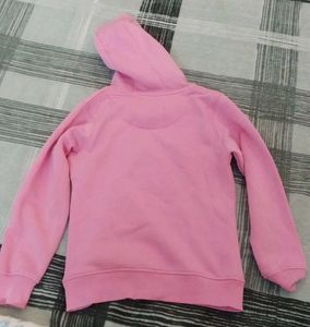 Pink Girls' Hoodie with Star Graphic winter