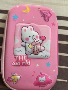 Cute Pink Bunny Pencil Case