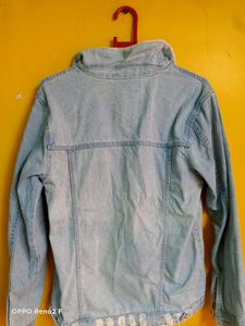 Light Wash fur Denim jacket
