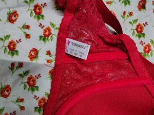 Sexy Red Underwired Bra