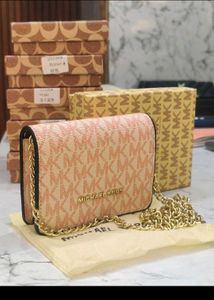 Michael Kors Signature Pink Crossbody Bag