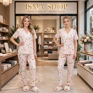 Cute Floral Pajama Set