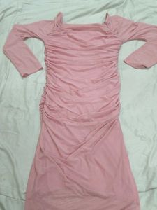 Korean Pink beautiful Bodycon Dress for women