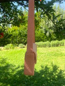 Pink Flamingo Beaded Shoulder Purse