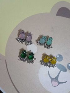 Boho Gemstone Earrings Set