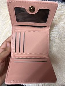 Chic Woven Pink Wallet