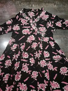 Black Floral Maxi Dress