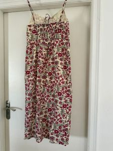 Westside Floral Print Maxi Dress with Tassels