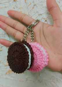 Handmade Crochet Sunflower Keychain