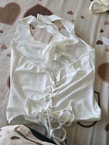NEWME Cute Bow Print Camisole Top