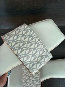 Cushioned Flats with MK Detail