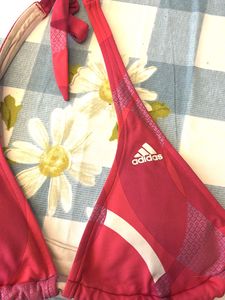 Adidas Pink Halter Bikini Top