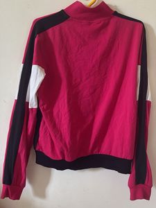 Colorblock Zip-Neck Sweatshirt