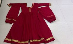 Rose Pink Anarkali Suit