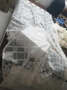 Elegant White Lace Curtains 3" 6 fit