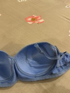 Blue Lightly padded Bra- Bust- 38