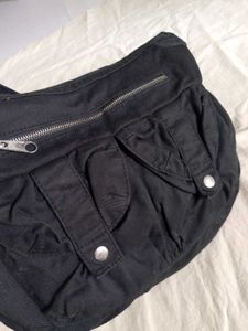 Casual Black Crossbody Bag