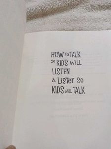 How to Talk So Kids Will Listen Book