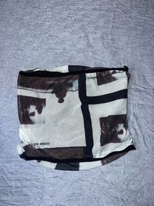 Savana Graphic Mesh Tube Top – Size S
