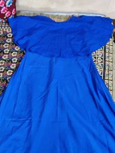 Blue  Full Length Gown