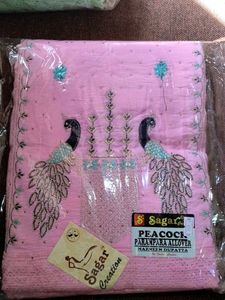 Pink Peacock Dupatta