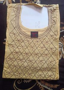Clever Girl Embroidered Kurti - Size L