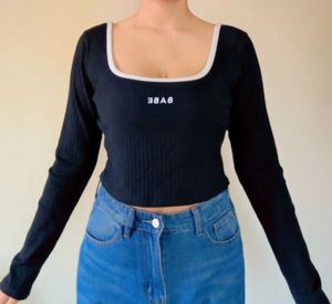 Shein Black Ribbed Top