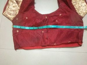 Silk Jari Maroon Blouse