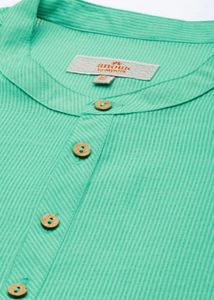Men's Green Striped Kurta