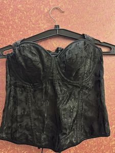 Black Lace Corset Top