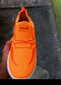 Orange Stylish Walking Shoe For Men