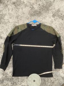 Black Camo Panel patch t-shirt