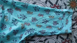 🆕️ Aqua Blue Printed Kurta