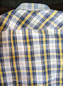💥 PRICE DROP💥 Branded Yellow Checked Shirt