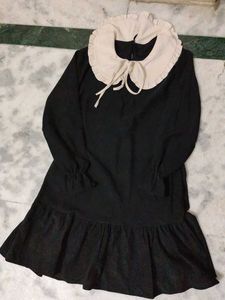 Cute Ruffle Collar Dress