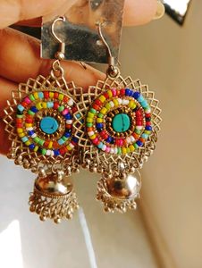 Combo New Big Oxidised Earrings