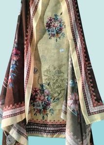 Cotton Suit With Dupatta