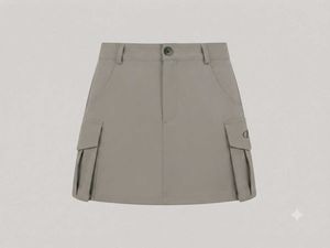 Stylish Grey Cargo Skirt