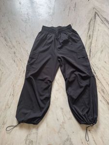 Black parachute Pants