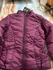 Burgundy Padded Jacket
