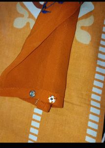 Embroidered Orange Leggings