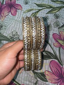 Sparkling Embellished Bangles Set