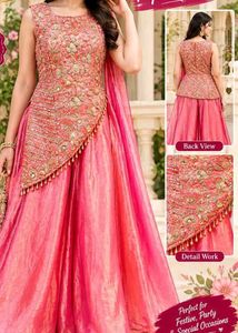 Beautiful Pink Embroidered Lehenga Choli