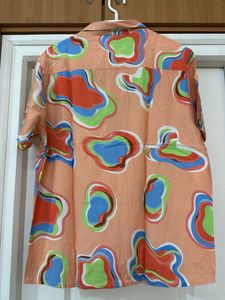 Sunset Abstract Print Short Sleeve Shirt