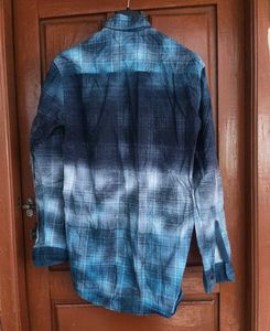 Demin Men's Blue Cotton Casual Shirt