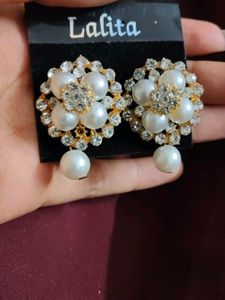 Unique Pearl &amp; Crystal Jewellery Set