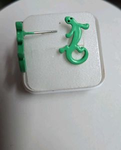 Baddie Green Lizard Earrings