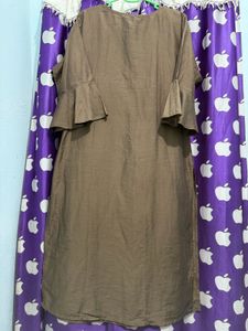 Elegant Brown Kurti Set