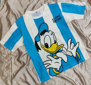 Vintage Donald Duck Striped T-Shirt